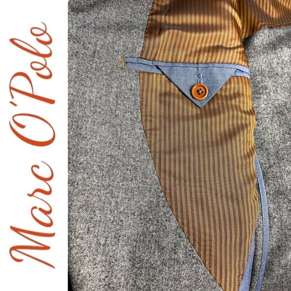 MARC O’POLO Wool Blend 2-Button Gray Tibro Blazer Jacket, Size 46 (US Small) - Picture 5 of 10